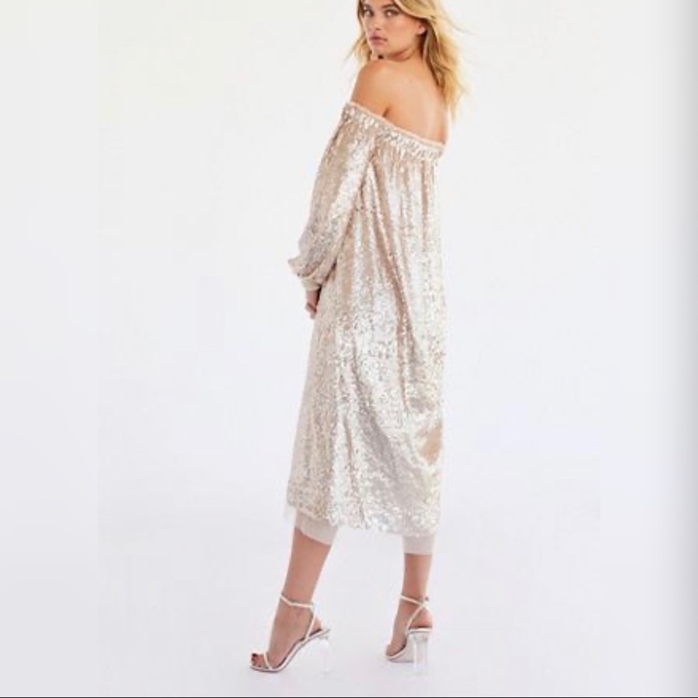 New Womens Free People  Emilia Sequin Dress - Picture 3 of 8